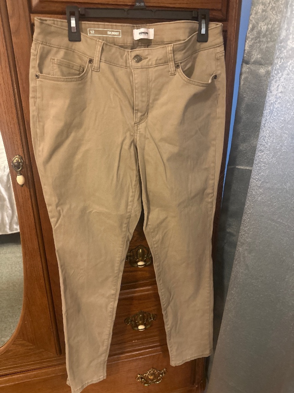 Sonoma beige skinny pants